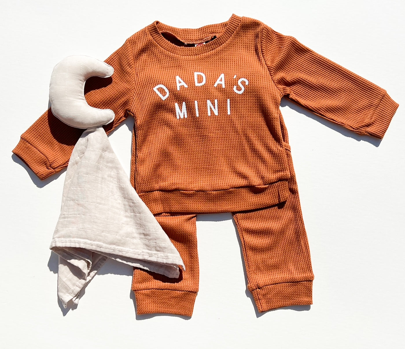 baby boy dadas mini jogger set lovey neutral